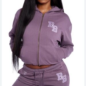 body by Raven Tracy university hoodie 2.0 (faded purple/red) NWT Size  S